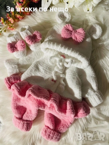 Гащеризонче в розово за момиченце Код S5, снимка 2 - Комплекти за бебе - 52393192