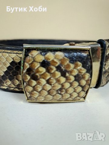 Колан от естествена кожа питон, снимка 4 - Колани - 40337969