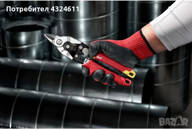 Milwaukee 48-22-4500 Bulldog Aviation Snips ножици за метал, снимка 4 - Други инструменти - 48286914