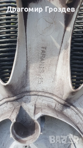 Два броя оригинални тасове за джанти "TARANIS 15" за Renault / Рено , снимка 8 - Аксесоари и консумативи - 51754848