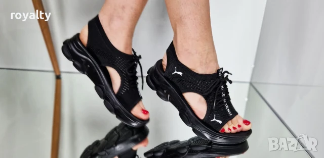 Puma черни дамски сандали , снимка 11 - Сандали - 51224442