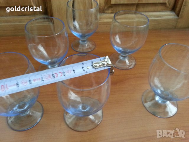 Ретро стъклени чаши цветно стъкло , снимка 4 - Антикварни и старинни предмети - 39665137