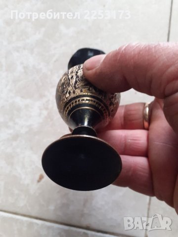 Индийска месингова ваза, снимка 3 - Декорация за дома - 40284631