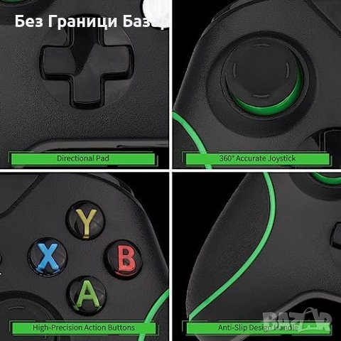 Нов Универсален Гейминг Контролер джойстик за Xbox/PC, Дълъг Кабел, Вибрация, снимка 4 - Аксесоари - 44261305