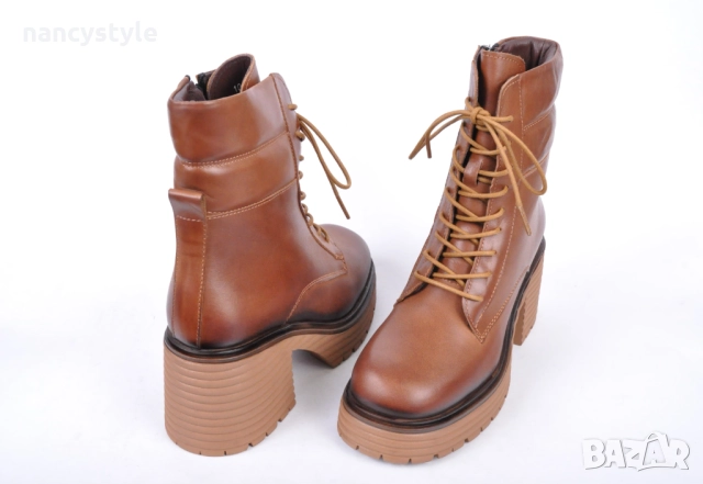 ЗИМА '25'26! Кожени дамски боти - Два цвята, снимка 4 - Дамски боти - 52659866