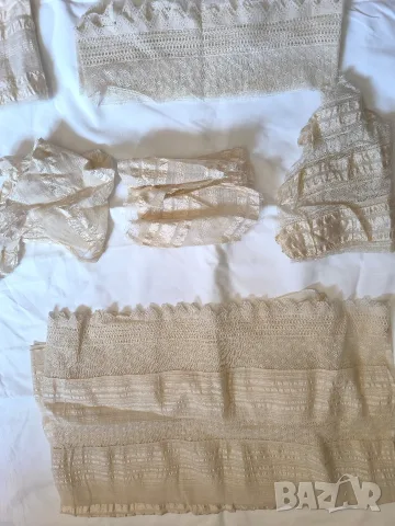старинно керамично менче отлично състояние лот от старинни дантели и парчета плат, снимка 2 - Антикварни и старинни предмети - 49783528