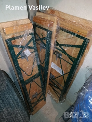 Маса с пейки сгъваеми (бирен сет), снимка 3 - Маси - 52942139