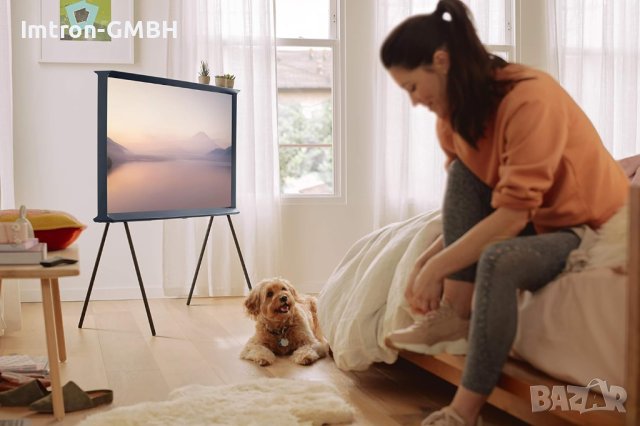 Retro Телевизор SAMSUNG QN55LS01RAFXZA Serif 55" QLED 4K LS01 Series Ultra HD Smart TV , снимка 3 - Телевизори - 44415352