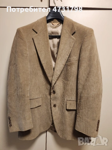 мъжко сако- рипсено кадифе