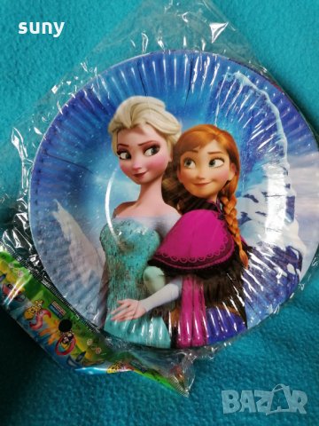Парти чинийки Frozen, снимка 1 - Други - 33952792