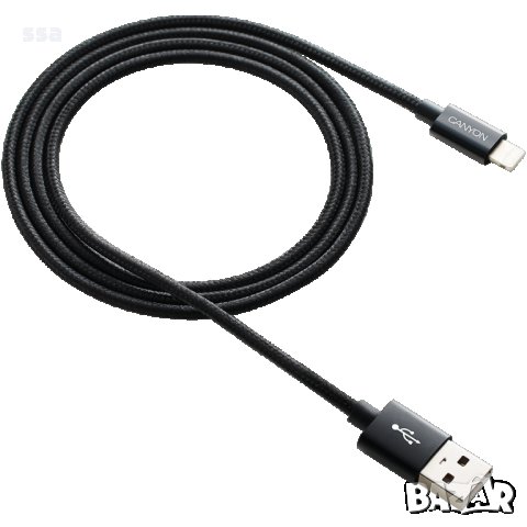 CANYON - Apple iPhone USB оплетен кабел 1m – различни цветове, снимка 2 - USB кабели - 35803788