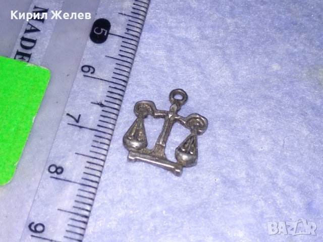 СТАРА СРЕБЪРНА ФИГУРАЛНА ЗОДИАКАЛНА ВИСУЛКА ЗОДИЯ ВЕЗНИ СРЕБРО РЪЧНА ИЗРАБОТКА МЕДАЛЬОН 25791, снимка 7 - Антикварни и старинни предмети - 39318619