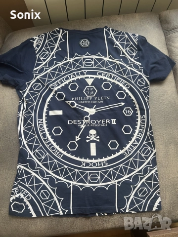 Маркова тениска Phillip Plein T-shirt
, снимка 2 - Тениски - 56071204