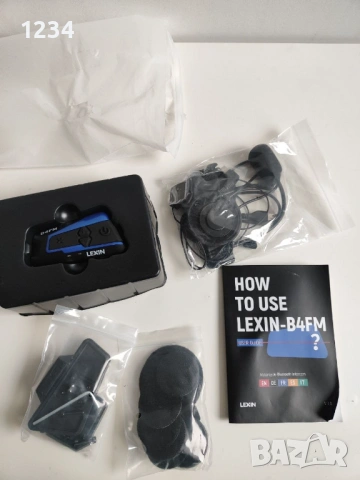 LEXIN B4FM Bluetooth слушалкa за мотоциклет,мотор,атв