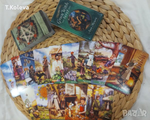 Нови карти Green witch tarot , снимка 4 - Карти за игра - 40900429