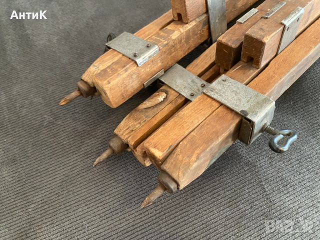 Дървена Тринога Статив Трипод, снимка 6 - Антикварни и старинни предмети - 51592618