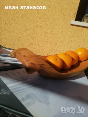Дървена фруктиера, снимка 2 - Декорация за дома - 52839949