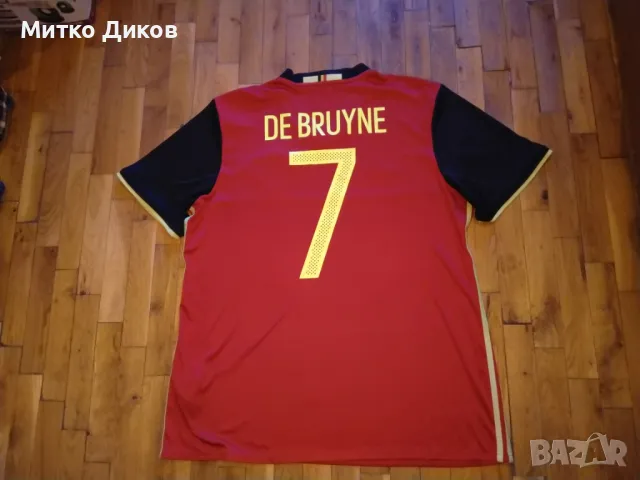 Футболна тениска на Белгиум маркова на Адидас №7Кевийн Де Бруйне размер ХЛ, снимка 10 - Футбол - 48346283
