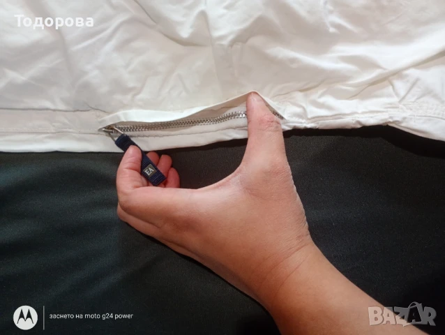 бял мъжки панталон Emporio Armani , снимка 8 - Панталони - 51368503