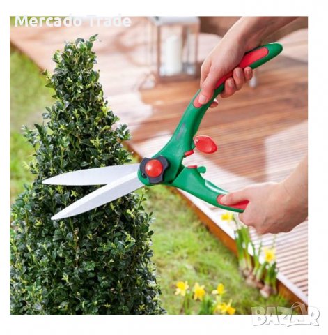 Ножица за храсти Mercado Trade, За градина, За оформяне, 43 см, Зелен, снимка 4 - Градински инструменти - 39678993