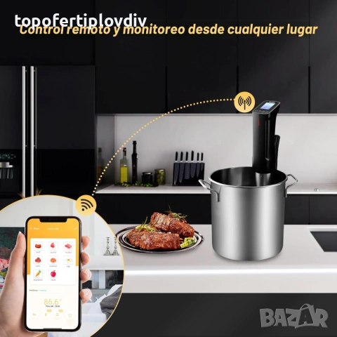 Уред за Су Вид готвене INKBIRD WIFI Sous Vide,Гаранция, снимка 8 - Кухненски роботи - 53814550