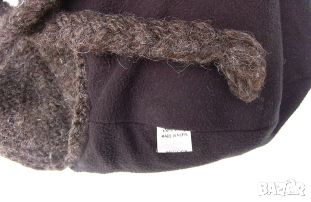 НОВ Оригинал Класическа Шерпа Зимна Плетена ШАПКА тип Ушанка 52÷56 Плетиво Вълна Тибетски Як БАРТЕР, снимка 4 - Шапки - 52103760