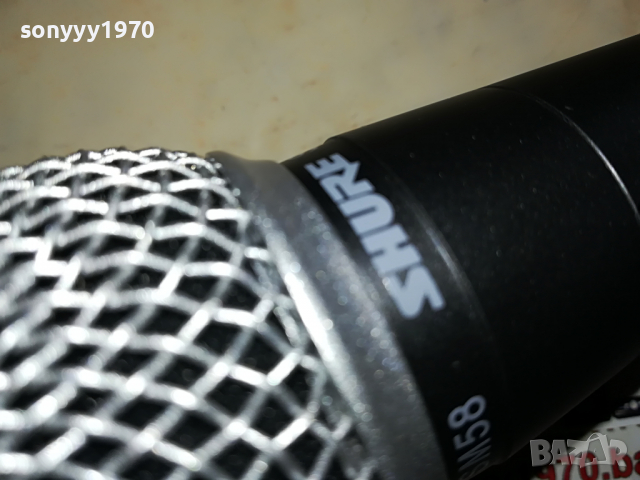 SHURE SM58 PROFI MIC-ВНОС SWISS 0504221037, снимка 3 - Микрофони - 36349377