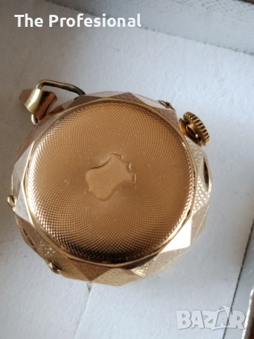 Джобен златен часовник, снимка 4 - Антикварни и старинни предмети - 53720260