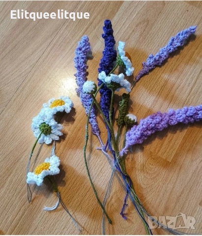 плетен букет, снимка 4 - Декорация за дома - 52241533