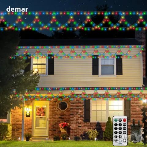 Външни коледни феерични лампички CORST, 10 метра 380LED, снимка 2 - Декорация за дома - 47980515