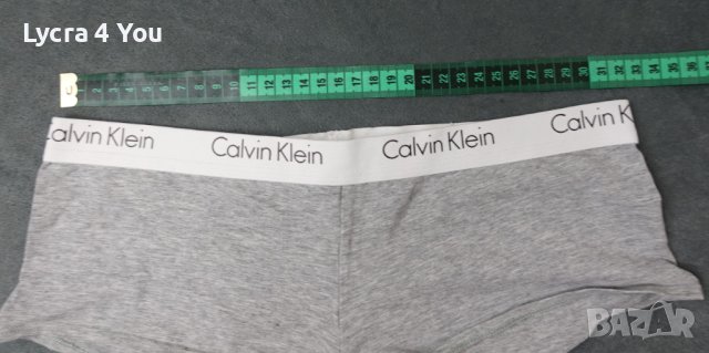 Calvin Klein S/M сив дамски памучен боксер, снимка 4 - Бельо - 40407001