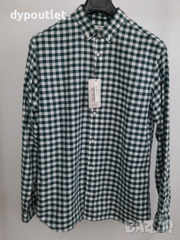 Мъжка риза каре  Jack & Jones Premium Slim Fit, размер - L.                                         , снимка 4 - Ризи - 39267461