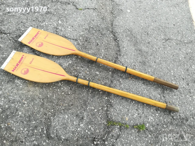 KOBER-ДЪРВЕНО ГРЕБЛO ЗА КАЯК ОТ ДВЕ ЧАСТИ-ВНОС SWISS 0706251844, снимка 7 - Водни спортове - 50585587
