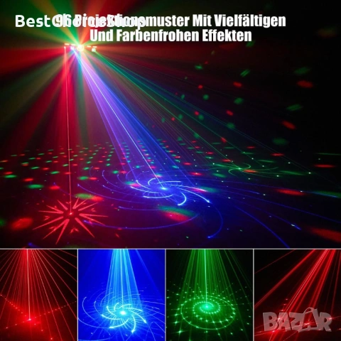 Диско и парти светлини с DMX512, стробоскоп, UV светлина и диско топка - DJ светлини, снимка 9 - Друга електроника - 53598567