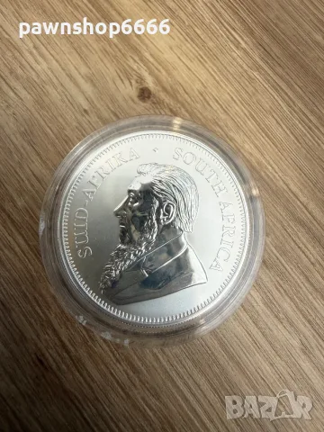 Колекционерска сребърна монета 2017 South Africa 1 oz Silver Krugerrand Premium BU, снимка 2 - Нумизматика и бонистика - 56113163
