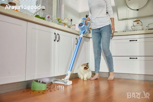 Вертикална безжична прахосмукачка Tineco Pure ONE S11, HEPA филтър, синя, снимка 6 - Прахосмукачки - 53782463