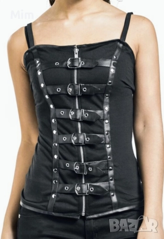 М Черен корсет с катарами