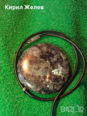 СКЪПОЦЕНЕН МНОГО КРАСИВ АРТ МЕДАЛЬОН КОЛИЕ ЮВЕЛИРНО ШЛИФОВАН МРАМОРЕН ХАЛЦЕДОН 27912, снимка 2 - Колиета, медальони, синджири - 37115914