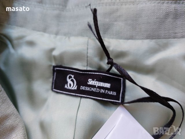 SINEQUANONE - зелено сако с колан, снимка 5 - Сака - 40619238