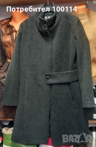 Дамско палто елегантно от кашмир или вълна, снимка 3 - Палта, манта - 52576892