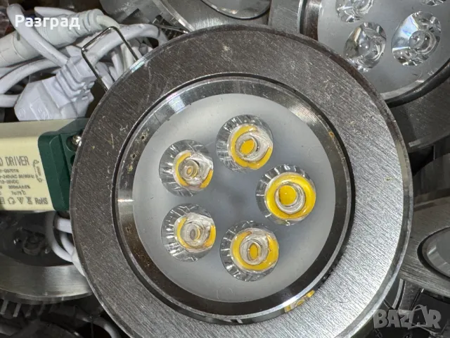 Лед подвижни луна от алуминий за вграждане, снимка 2 - Лед осветление - 48076646