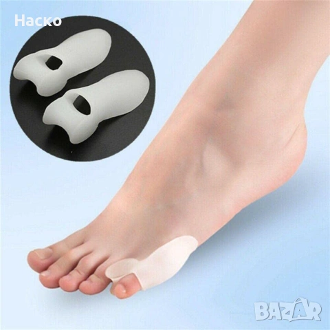 Силиконови разделители за малките пръсти на краката, снимка 2 - Ортези и протези - 53451739