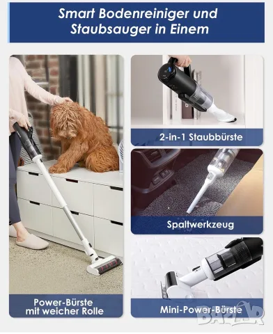 Tineco Floor One S5 Combo Power Kit, интелигентна прахосмукачка за мокро и сухо почистване , снимка 3 - Прахосмукачки - 55963050