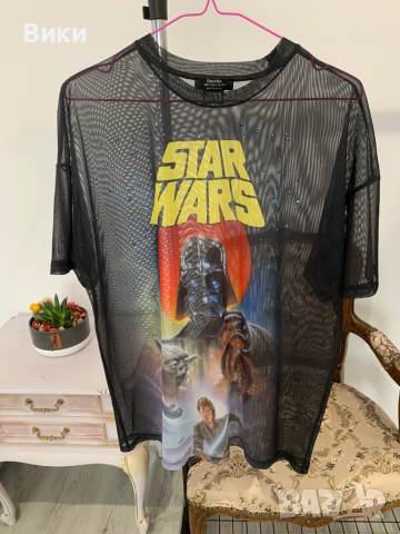 Тениска на Star Wars в размер S, но е подходяща и за М и L, снимка 13 - Тениски - 44607325