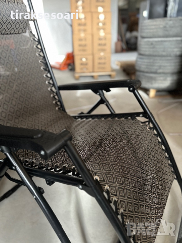 Удобен Сгъваем Шезлонг с Облегалка за плаж къмпинг градина, снимка 3 - Къмпинг мебели - 44737907