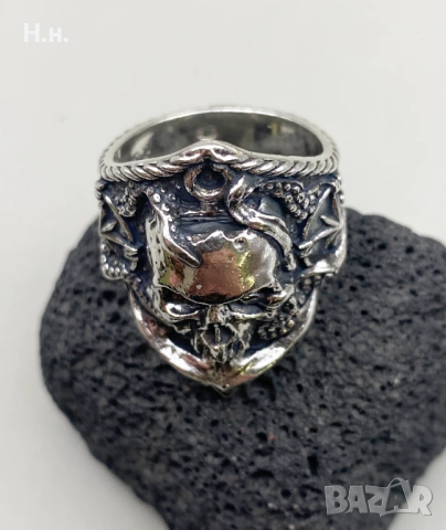 Сребърен пръстен ръчна изработка 925, снимка 2 - Пръстени - 53800973