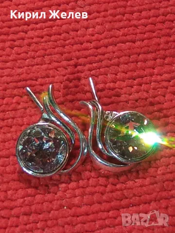 ИЗЯЩНИ СКЪПОЦЕННИ СРЕБЪРНИ ОБЕЦИ СРЕБРО 925 с БЛЕСТЯЩИ ЛАБОРАТОРНИ МОЙСАНИТИ 46800, снимка 13 - Обеци - 46484026