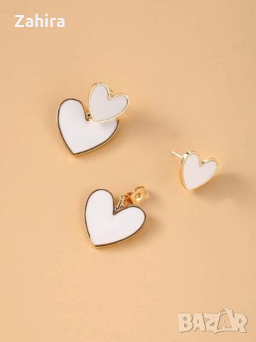 обеци сърца, снимка 2 - Обеци - 41123063