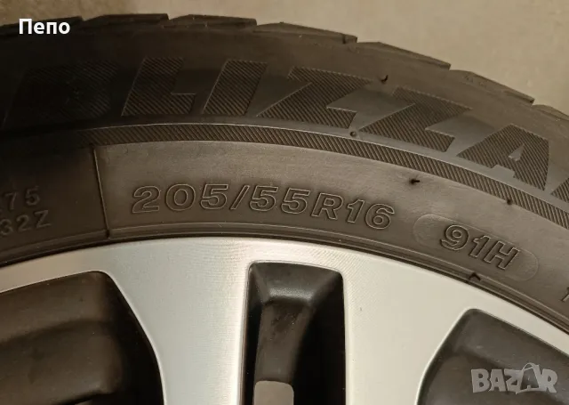 Оригинални джанти с гуми зимни 16 цола за Mercedes A..B..класа, снимка 4 - Гуми и джанти - 49241983