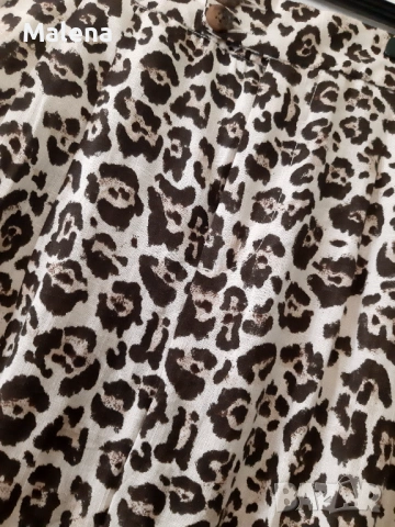 Панталон в леопардов принт, снимка 3 - Панталони - 53850114